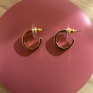 Small gold earrings